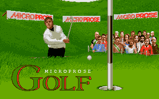 Microprose Golf title screen for Atari ST